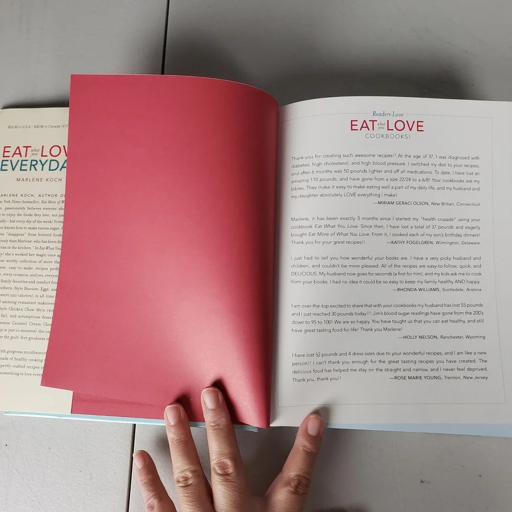 Eat What You Love Everyday Marlene Koch Hardcover Cookbook 200 Healthy Recipes